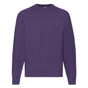 Bluza męska Raglan Sweat Fruit of the Loom - Fioletowy M - Bluzy męskie - miniaturka - grafika 1