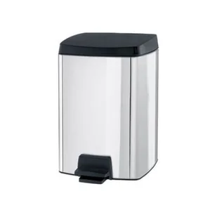 Brabantia Kosz pedałowy na śmieci prostokątny, stal polerowana, 10 l - Kosze na śmieci - miniaturka - grafika 1