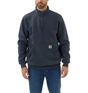 Bluza Carhartt Quarter Zip Midweight Mock Neck NEW NAVY - Bluzy męskie - miniaturka - grafika 1