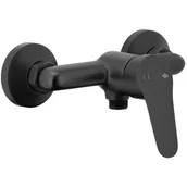 Baterie wannowe i prysznicowe - Bateria natryskowa KFA ARMATURA Sparc 5416-010-81 Czarny - miniaturka - grafika 1