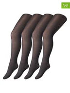 Rajstopy dziecięce - camano Rajstopy (4 pary) w kolorze czarnym - 40 DEN - miniaturka - grafika 1