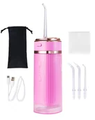 Irygatory do zębów - Irygator do zębów jamy ustnej ZENT Stream+ bezprzewodowy PRO 360° Różowy - miniaturka - grafika 1