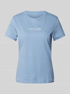 T-shirt o kroju regular fit z czystej bawełny ekologicznej - Koszulki i topy damskie - miniaturka - grafika 1