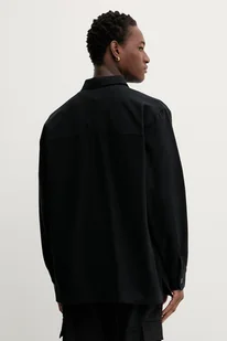 adidas Originals koszula bawełniana P Ess Shi męska kolor czarny relaxed z kołnierzykiem klasycznym JW0118 - Koszule męskie - miniaturka - grafika 1