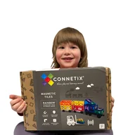 Klocki - klocki magnetyczne Rainbow Transport Pack 50 elementów Connetix - miniaturka - grafika 1