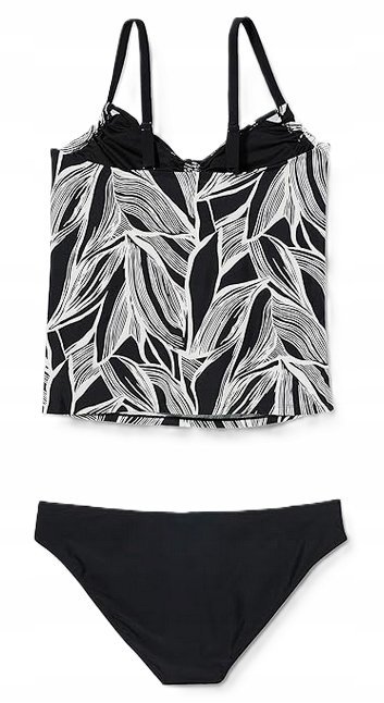 strój kąpielowy dwuczęściowy plażowy tankini FIREFLY Lorisa czarny r. 36 B