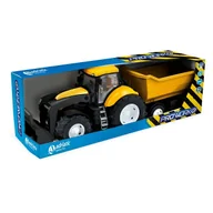 Samochody i pojazdy dla dzieci - W PUDEŁKU TRAKTOR ŻÓŁTY Z ŁYŻKĄ I WYWROTKĄ - miniaturka - grafika 1