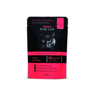 Fitmin Cat For Life Adult Beef 85g - Mokra karma dla kotów - miniaturka - grafika 1