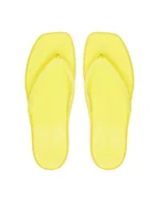 Klapki i japonki damskie - Crocs Japonki Miami Frosted Flip 211474 Zielony - miniaturka - grafika 1