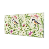 Dekoracje domu - Szkło bezpieczne panel + klej Ptak w trawie 120x60 - miniaturka - grafika 1