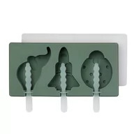 Miseczki i talerzyki dla dzieci - Nuuroo - Silikonowe Formy Na Lody Elin Ice Pop Dusty Green - miniaturka - grafika 1