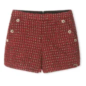 Spodnie i spodenki dla dziewczynek - Spodenki dziewczęce Guess szorty czerwone eleganckie-152 - GUESS - miniaturka - grafika 1