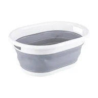 Inne artykuły do sprzątania - Miska składana 53,5 x 38,5 x 23,5 cm biało-szara - miniaturka - grafika 1