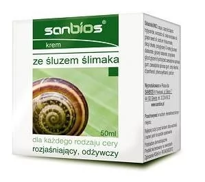 Sanbios Krem ze śluzem ślimaka 50ml