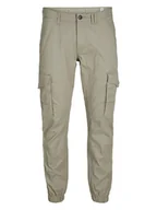 Spodnie męskie - Jack & Jones Bojówki w kolorze beżowym - miniaturka - grafika 1