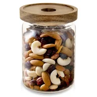 Pojemniki kuchenne - Pojemnik na produkty sypkie suche szklany z pokrywką uszczelką 970ml ORION 154503 - miniaturka - grafika 1