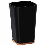 Kubki na szczoteczki do zębów - Kubek na szczoteczki do zębów łazienkowy czarny - miniaturka - grafika 1