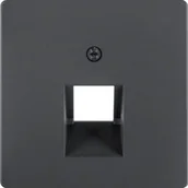 Gniazdka elektryczne - Berker Q1/Q3/Q7 antracyt płytka do gniazda telefonicznego B_14076086 - miniaturka - grafika 1