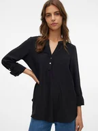 Bluzki damskie - Vero Moda Bluzka w kolorze czarnym - miniaturka - grafika 1
