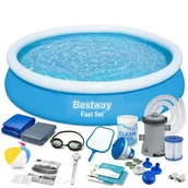 Baseny ogrodowe - Basen ogrodowy rozporowy, 17w1, Bestway, 366x76 cm - miniaturka - grafika 1