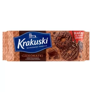 Krakuski Czekonatki Herbatniki kakaowe w czekoladzie mlecznej 165 g - Ciastka - miniaturka - grafika 1