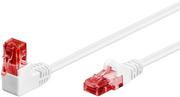 Patchcordy - Kabel LAN Patchcord CAT 6 U/UTP 1x90 BIAŁY 3m - miniaturka - grafika 1