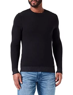 Replay Sweter męski, 098 BLACK, L - Swetry męskie - miniaturka - grafika 1