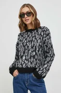 Swetry damskie - Pepe Jeans sweter FAIZA damski kolor czarny ciepły - miniaturka - grafika 1