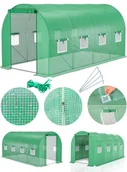 Szklarnie ogrodowe - Tunel Foliowy 10m2 Ogrodowy Szklarnia Folia Na Warzywa Owoce 2,5x4x2m - miniaturka - grafika 1