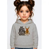 Bluzy dla dziewczynek - BLUZA DZIECIĘCA Z KAPTUREM 99 NOCY W LESIE ROBLOX 122-128 PREZENT - miniaturka - grafika 1