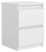 Szafki nocne - Stolik Nocny Biały Szafka Komoda Do Sypialni - miniaturka - grafika 1