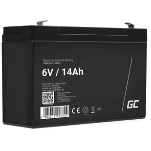 Green Cell Akumulator bezobsługowy AGM VRLA 6V 14Ah do systemów alarmowych i zabawek AGM34 - Baterie do zasilaczy awaryjnych UPS - miniaturka - grafika 1