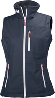 Kurtki i kamizelki sportowe damskie - Helly Hansen damska kamizelka W CREW VEST 30290 597 S - miniaturka - grafika 1