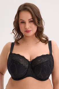 Biustonosz półusztywniany Gaia 594M Sandy Maxi czarny 3 - Biustonosze - miniaturka - grafika 1