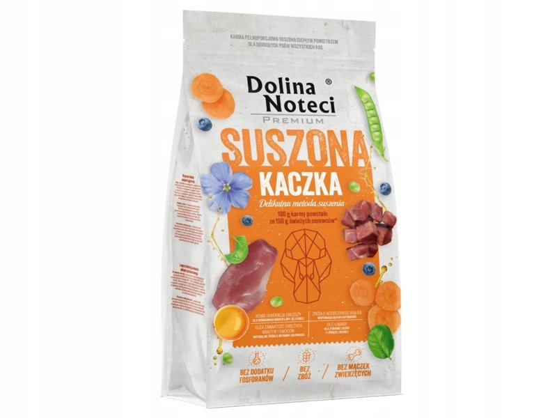 Karma dla psa suszona DOLINA NOTECI Premium Kaczka 9 kg