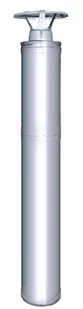 Zestaw kominowy Kastor, dług. 2500 mm, Ø 115 mm, stal szczotkowana - Sauny - miniaturka - grafika 1