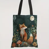 Inne - TEMU 1 Szt. Wesoły Lis I Kwiaty Na Plandekę - Spokojna I Przytulna Torba Na Ramię Z Dużą Pojemnością, Idealna Do Codziennego Zakupów, Podróży I - miniaturka - grafika 1