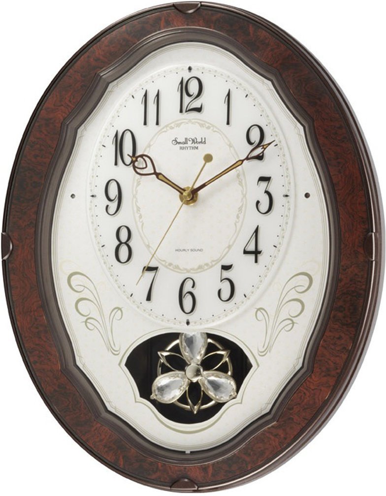 RHYTHM Zegar ścienny 4MJ400WD23 melodie wahadłowe 31x37 cm