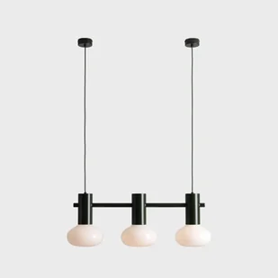 Szklana wisząca lampa Flo 3 Moss 7000E26_S do sypialni zielona - Lampy sufitowe Szklana wisząca lampa Flo 3 Moss 7000E26_S do sypialni zielona - Lampy sufitowe - miniaturka - grafika 1