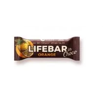 LIFEFOOD BATON Z POMARAŃCZĄ W POLEWIE CZEKOLADOWEJ RAW BEZGLUTENOWY BIO 40 g - LIFEFOOD - Batoniki - miniaturka - grafika 1