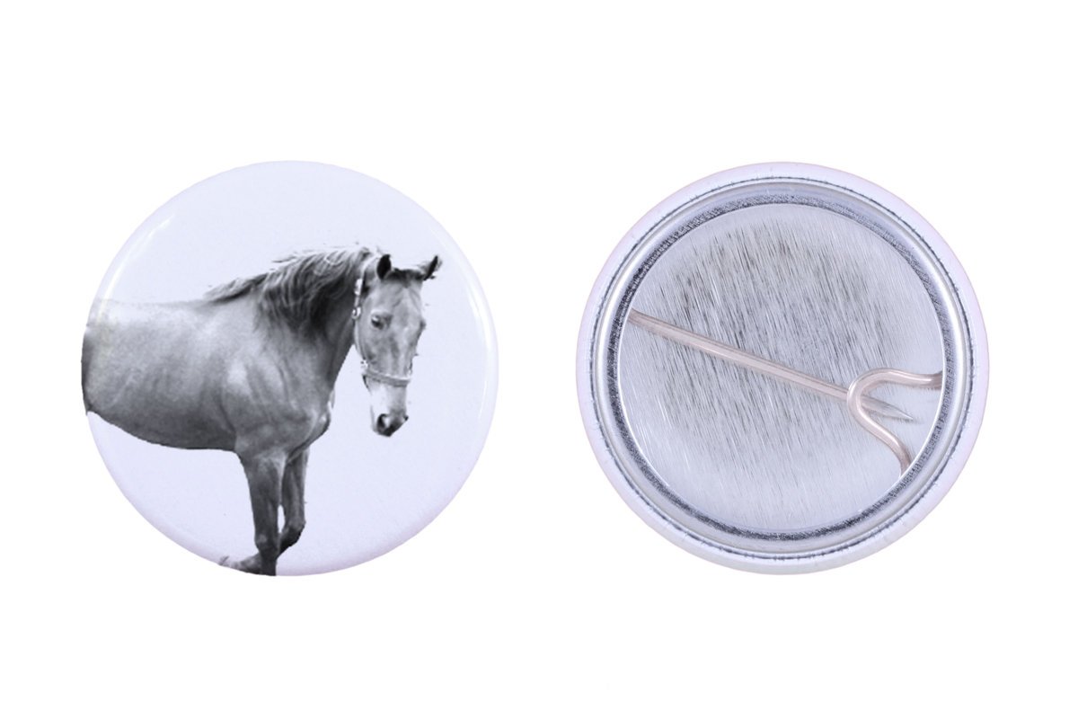 Amerykański koń siodłaty - ozdoba koszuli, przypinka do torby, idealny prezent z możliwościa dodanie swojej grafiki marki Art-Dog