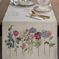 Obrusy i serwetki - Eurofirany bieżnik gobelinowy beżowy 110 cm x 50 cm - miniaturka - grafika 1