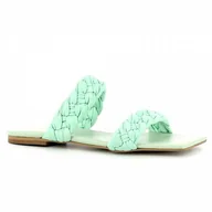 Klapki i japonki damskie - Klapki damskie miętowe CARINII - Carinii - miniaturka - grafika 1