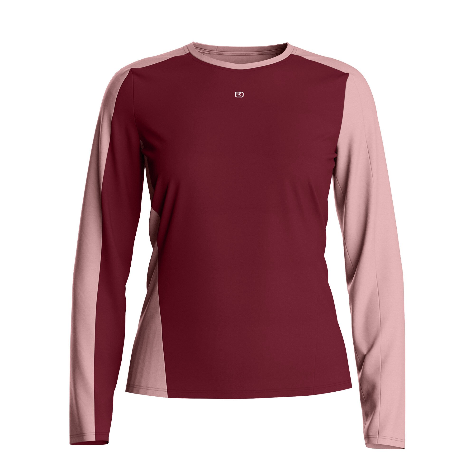 Koszulka damska Ortovox 120 Cool Tec Fast Upward Long Sleeve Women's Red Malbec S