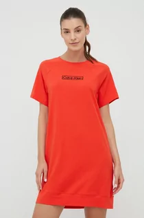 Piżamy damskie - Calvin Klein Underwear Underwear koszulka nocna damska kolor czerwony - grafika 1