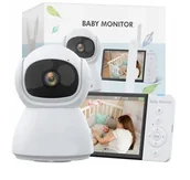 Elektroniczne nianie i monitory oddechu - Niania Elektroniczna Kamera Obrotowa Na Żywo 400M - miniaturka - grafika 1