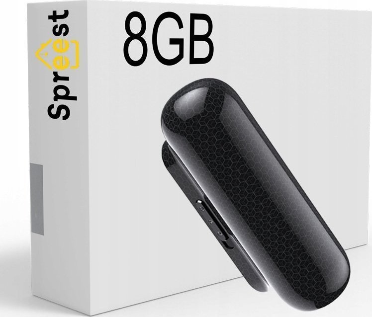 Spreest Dyktafon Q77 8GB PODSŁUCH 500H SZPIEGOWSKI DETEKCJA