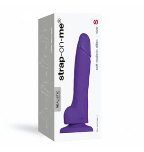 strap-on-me Soft Realistic Dildo Purple XL - Dilda analne - miniaturka - grafika 4