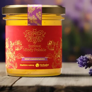 SUROWY MIÓD WIELOKWIATOWY - PRAWDZIWA SYMFONIA KWIATOWEJ MUZYKI - 400g - Miód - miniaturka - grafika 1