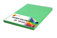 Szkolne artykuły papiernicze - Papier kolorowy A4 100g zielony intensywny v2 100 arkuszy - miniaturka - grafika 1